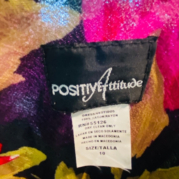 Stunning Vintage Floral Print Slight Flare Bottom Maxi Length Dress Size 10 - Picture 7 of 9